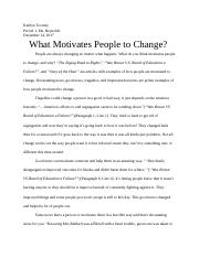 What Motivates People to Struggle for Change?